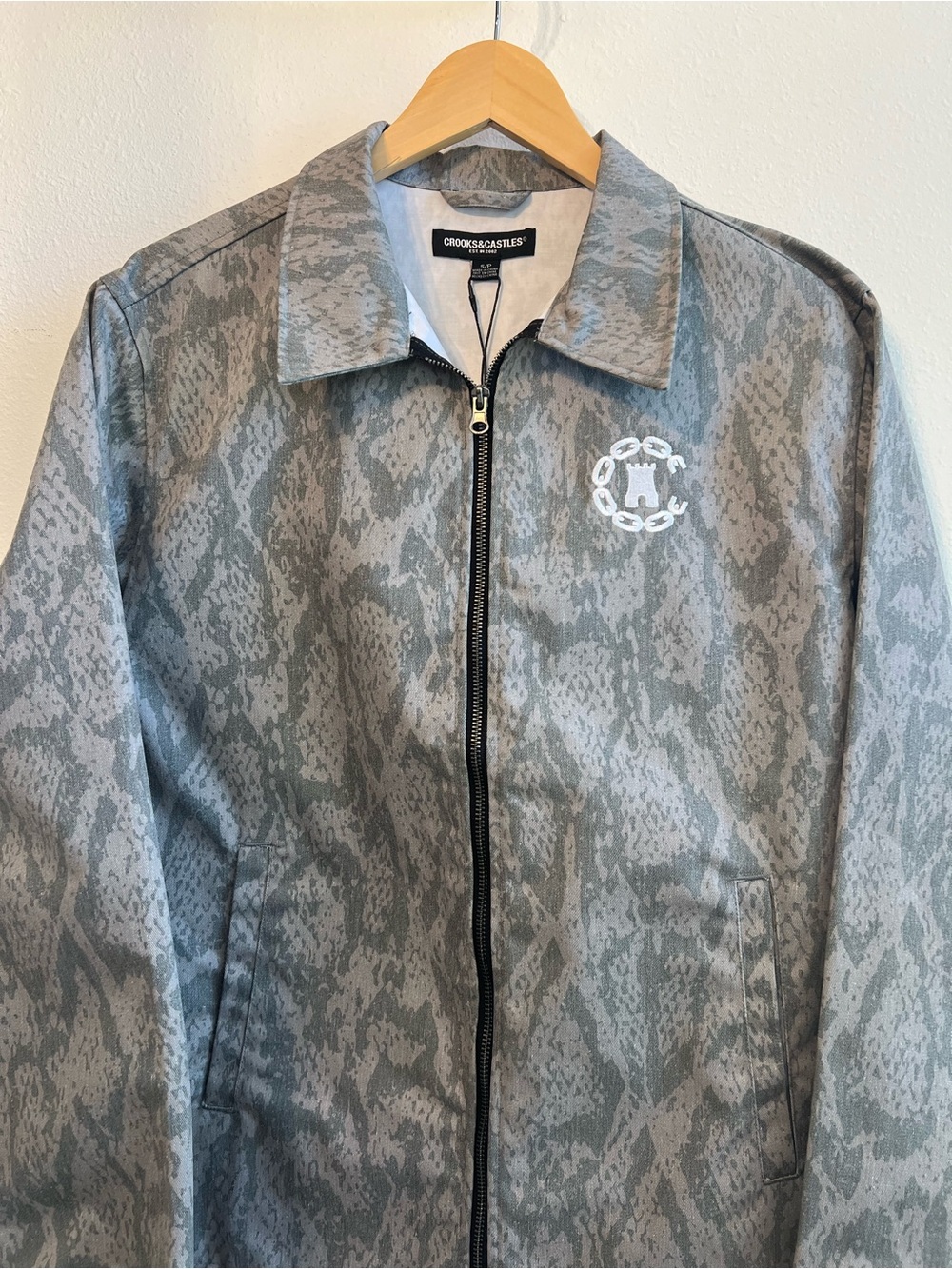 Crooks & Castles Snakeskin The Rolling Elite Jacket - Picture 2 of 6
